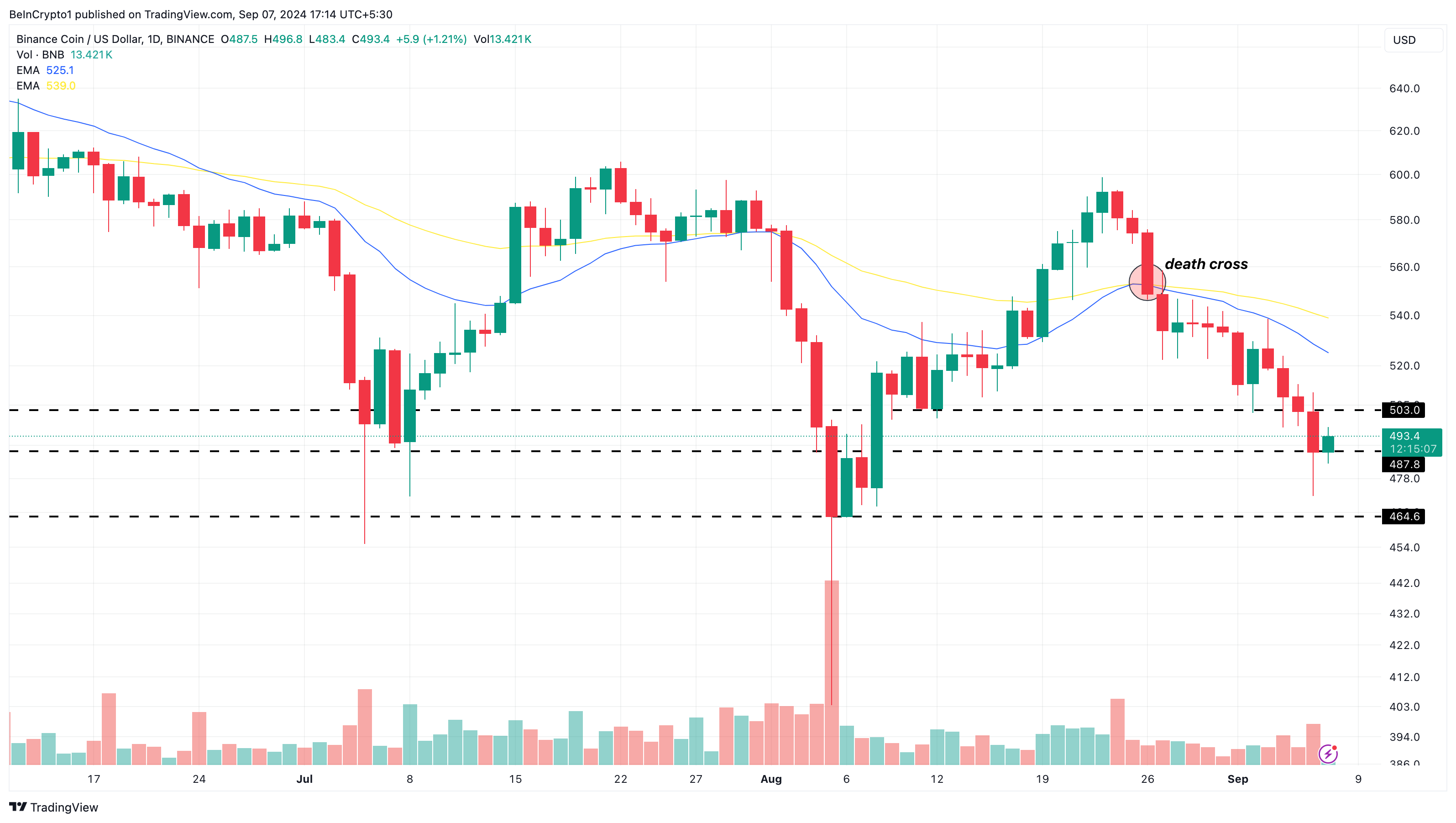 BNB Daily Analysis.
