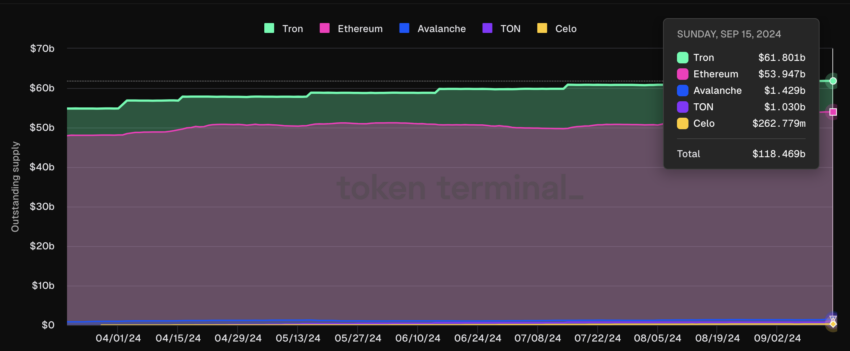 TON에서 발행된 USDT.