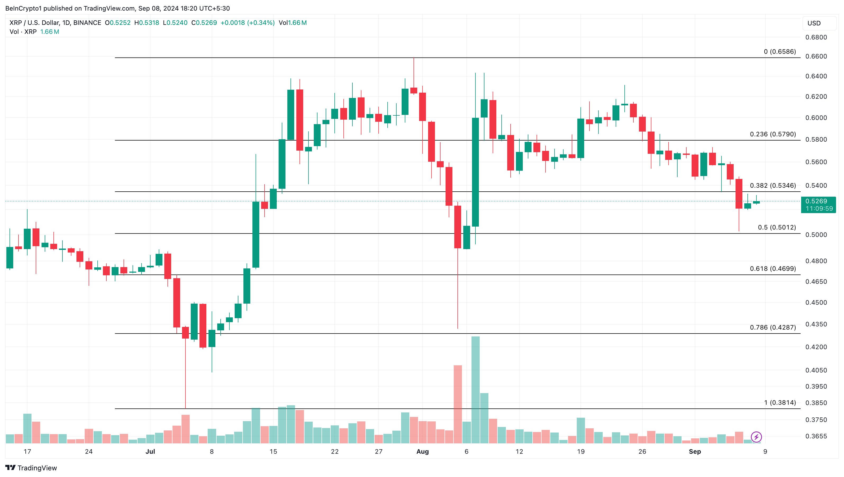 XRP 일일 분석.