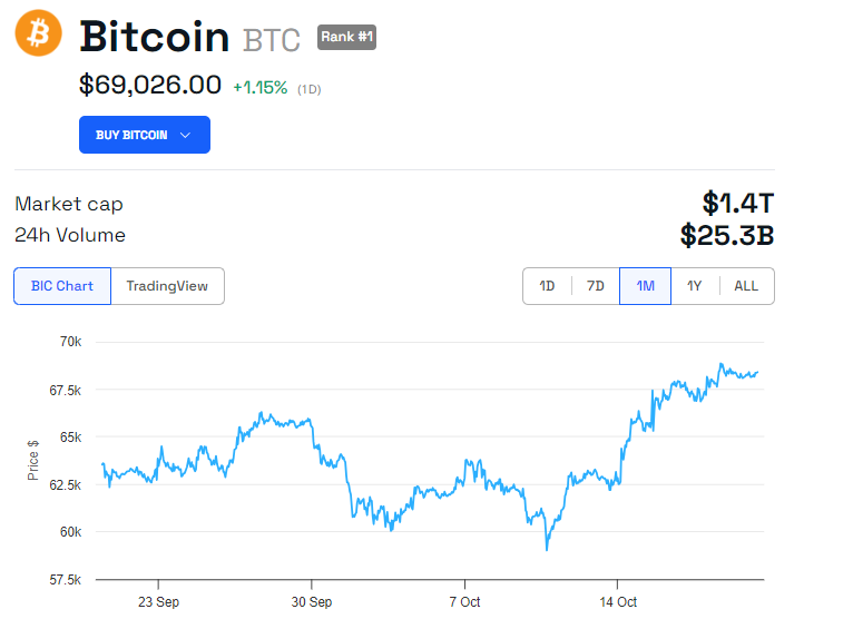 BTC 가격 성과