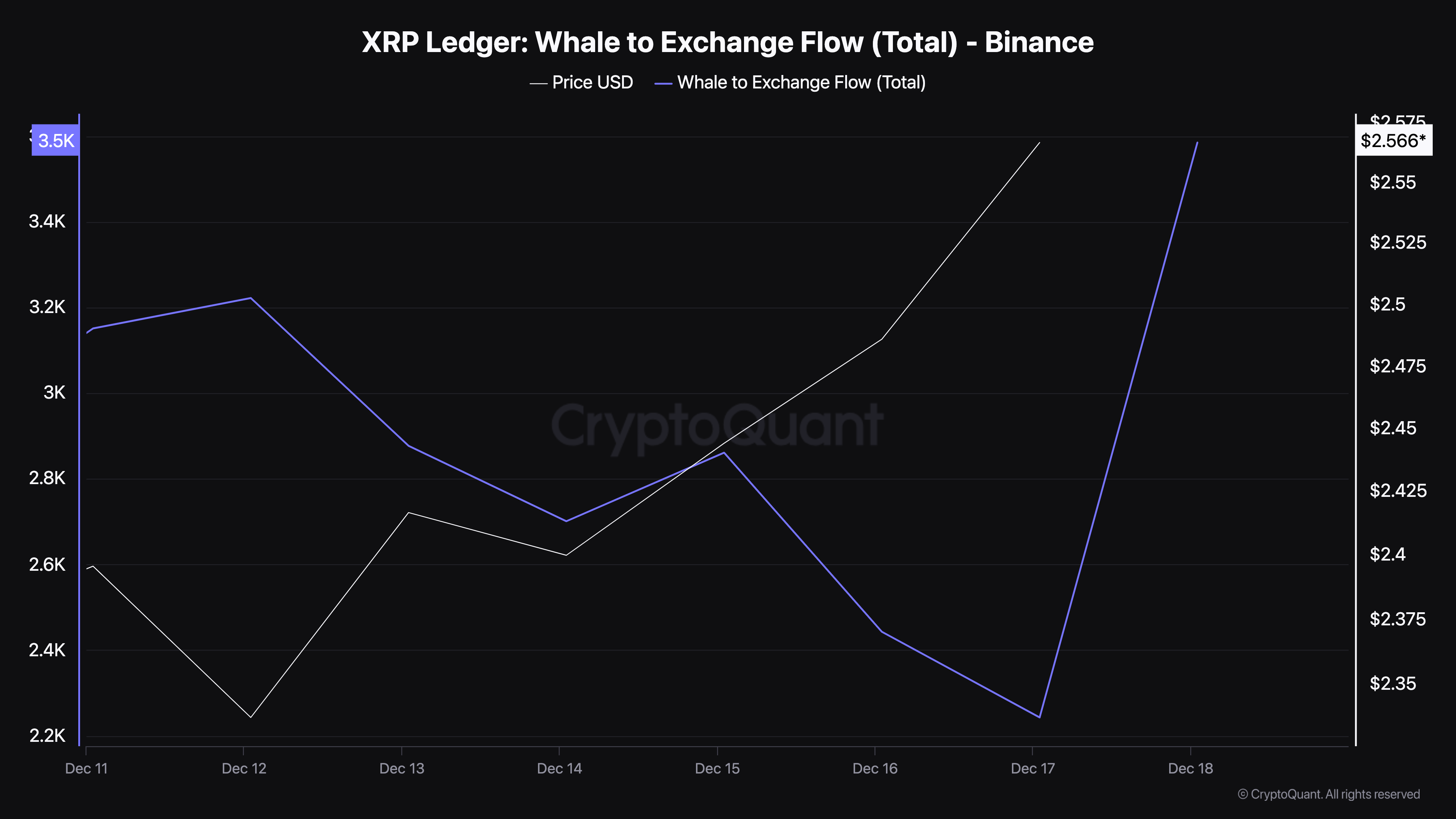 XRP 고래 일부 토큰 매도