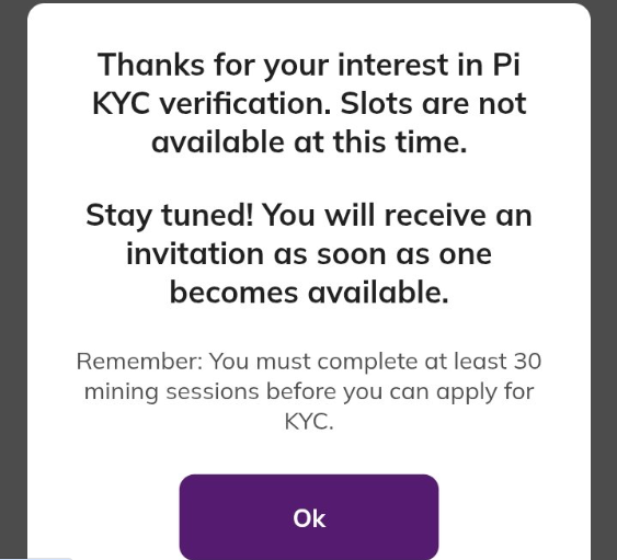파이 네트워크의 KYC 문제에 대한 파이오니어의 스크린샷