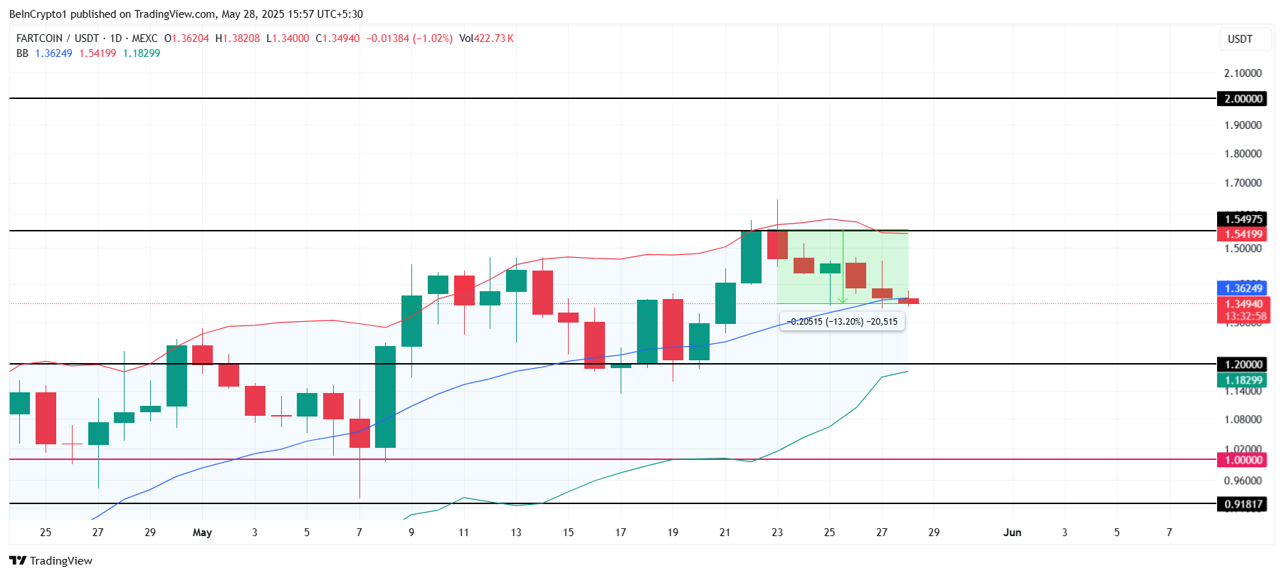 FARTCOIN 가격 분석.